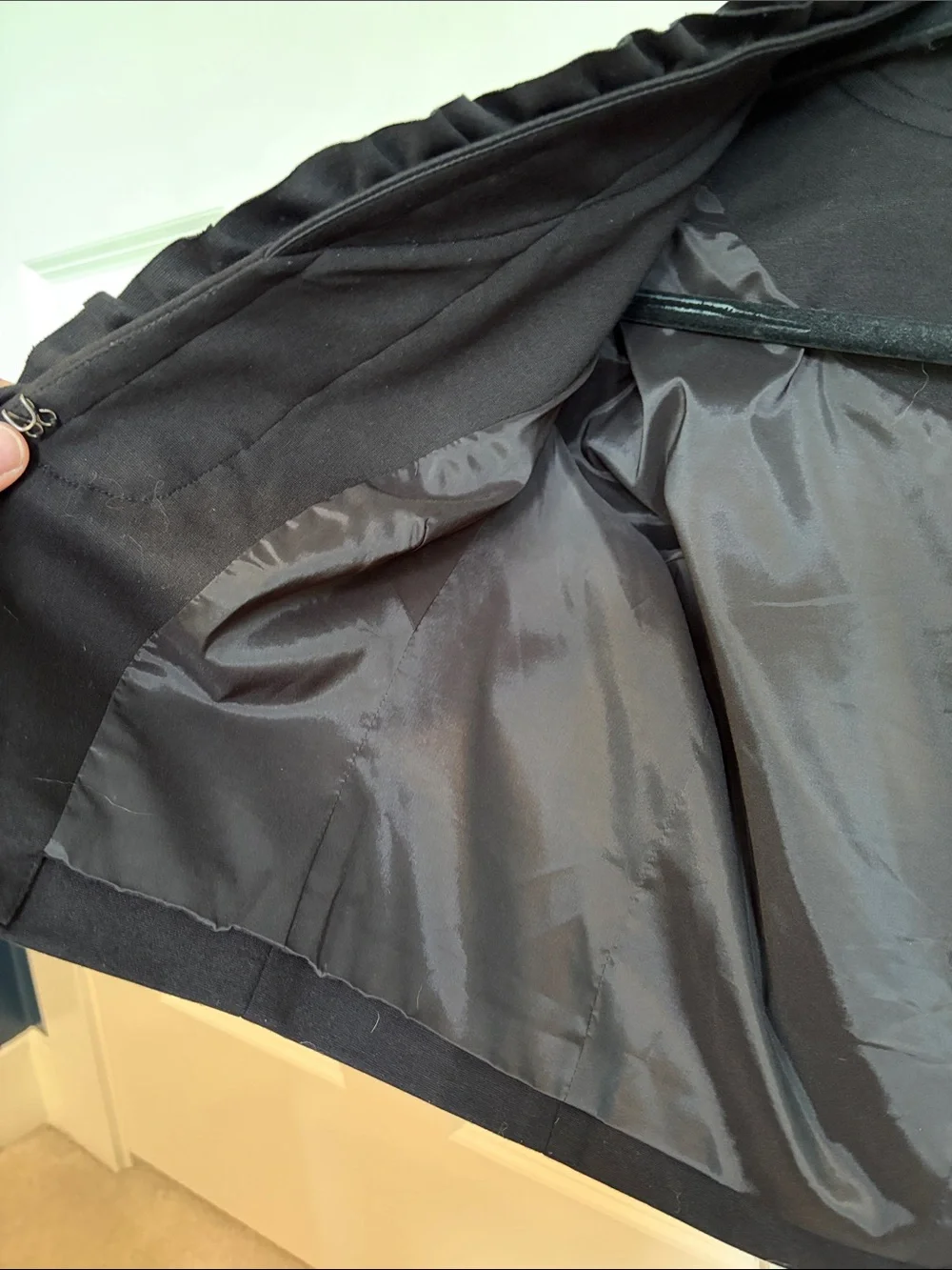 Trina Turk Black Ruffle-Trim Cropped Jacket - Picture 6 of 9